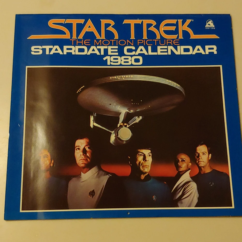 Vtg Star Trek 1980 Calendar w/ Original Packaging (=2036)